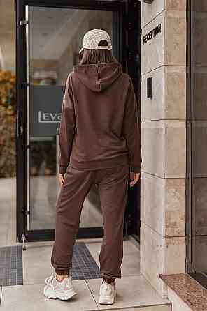 Спортивний костюм худі та джогери "Dante" | Норма і батал | Розпродаж моделі Шоколадний, 50-52 Київ
