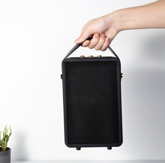 Портативна бездротова колонка музична акустика блютуз-стиль Tufton Bluetooth-колонка з ручкою Чорний ( 26899 ) Харьков