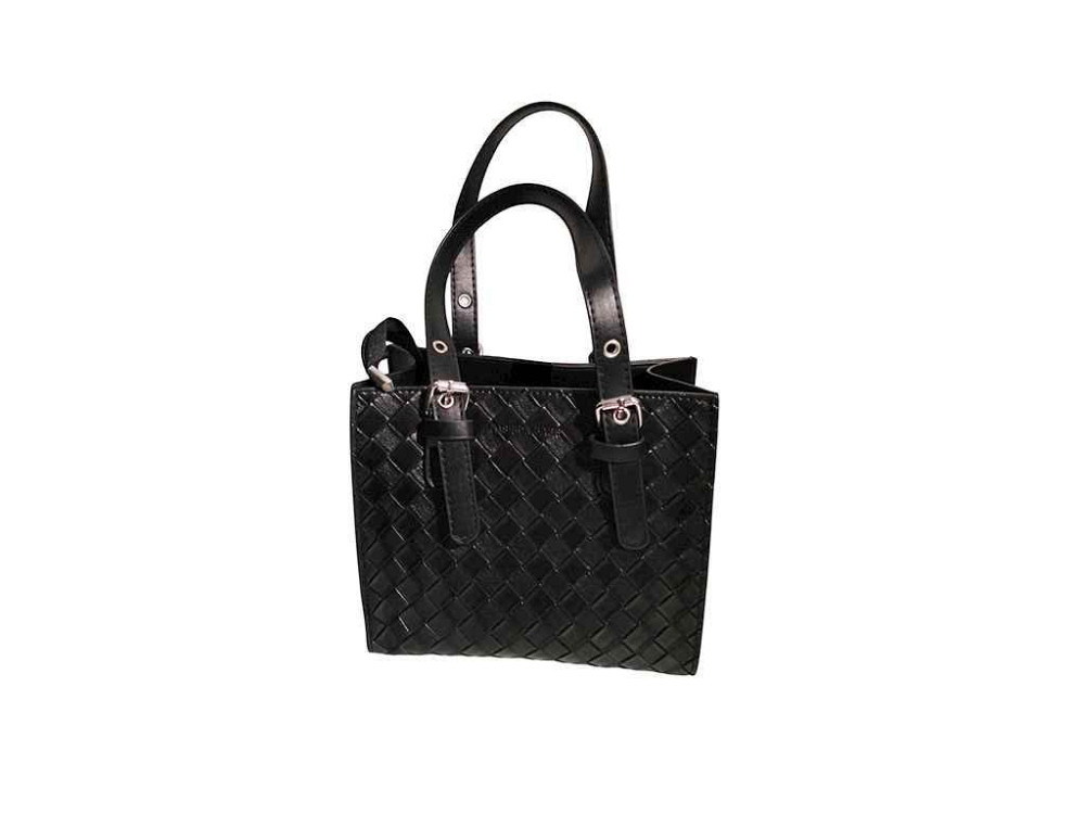 Сумка жіноча екошкіра 20*19*10 см чорна арт. D 6990-3 ТМ КИТАЙ Київ - фото 1