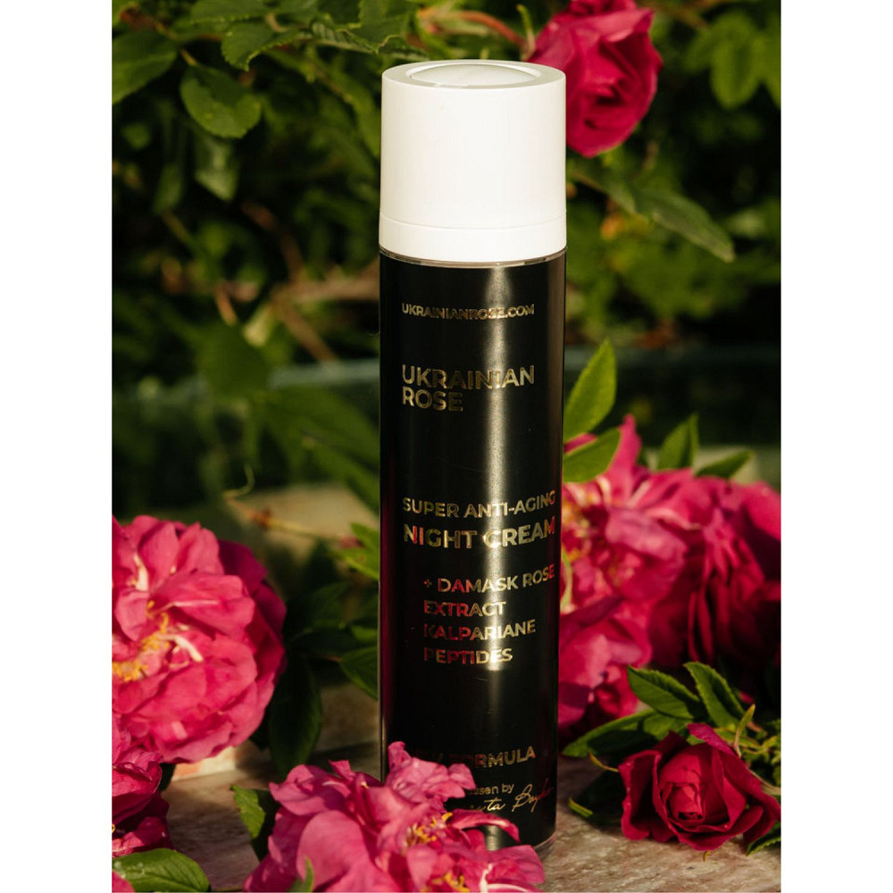 Нічний живильний крем-маска для шкіри обличчя з пептидами Ukrainian Rose 50 мл Київ - фото 2