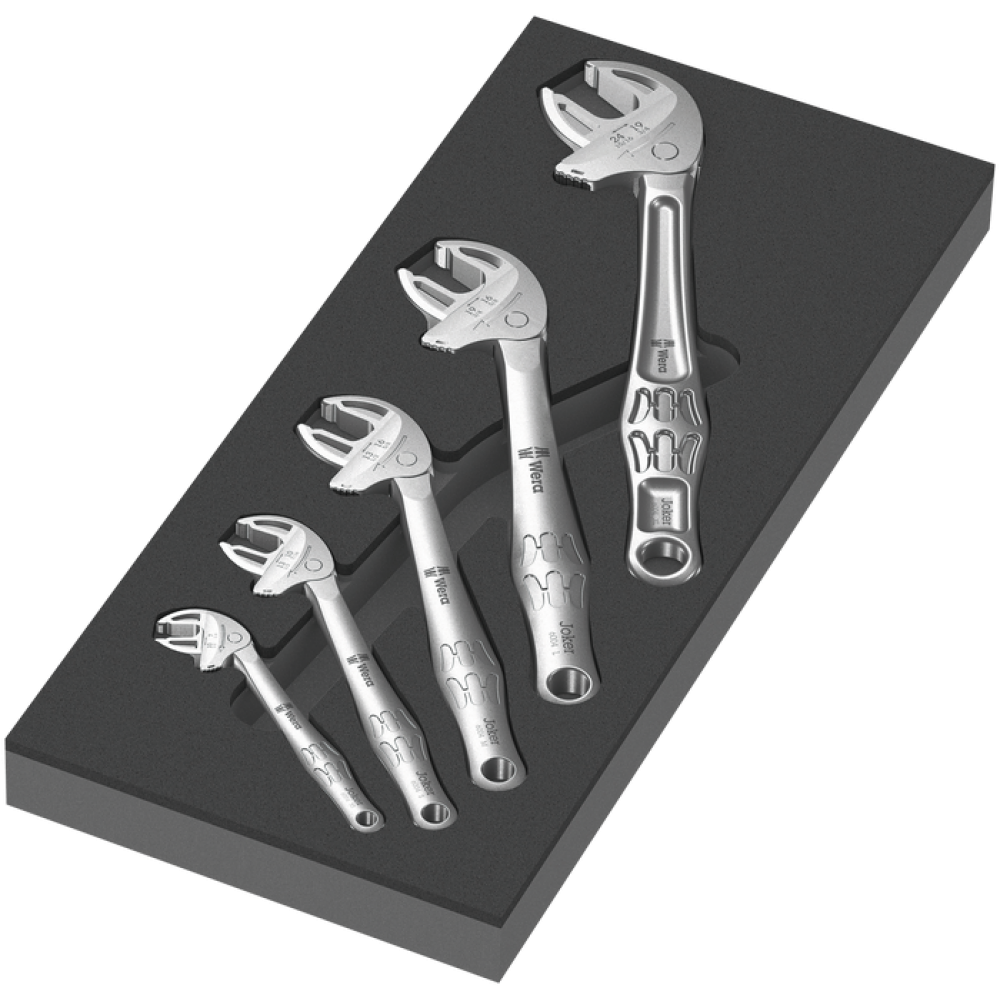 Набір універсальних ключів Wera 7-24мм 5шт, з автоматичним регулюванням, 6004 Joker 05150122001 Одеса - фото 1