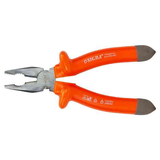 Sigma Плоскогубцы диэлектрические 200мм 1000В SIGMA (4344201) Коломыя