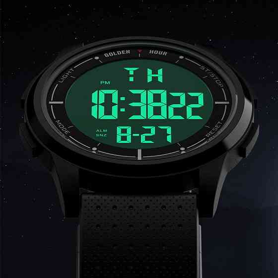 Годинник чоловічий водостійкий тактичний GoldenHour Water Metal Black (2 ремінці) Вінниця
