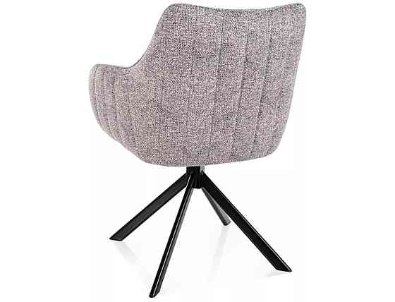 Стілець AZALIA LEO чорний каркас/світло-сірий 04 Днепр