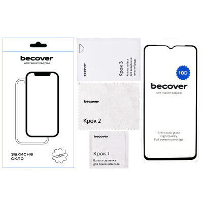 Стекло защитное BeCover Samsung Galaxy A04e SM-A042 10D Black (711347) Винница - изображение 2