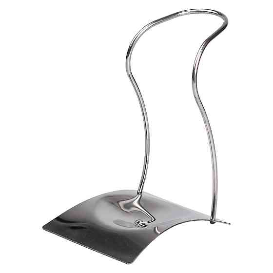 Підставка під ополоник лопаточку або ложку 12×10.5×17 см із нержавіючої сталі Срібло HP-19-15-Y Коломия