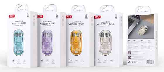 Миша XO M12 Bluetooth wireless transparent Yellow (7106511) Київ