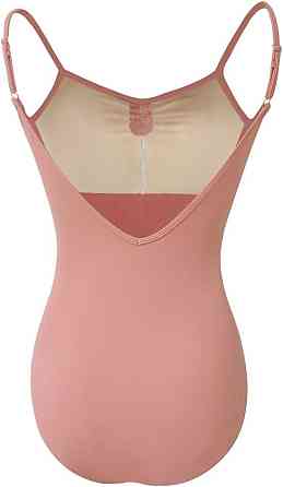 Купальник для танцев ROYAL SMEELA Camisole Backless розовый регулируемые бретели балетный леотард спандекс Киев