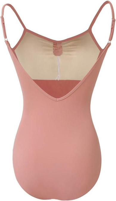 Купальник для танцев ROYAL SMEELA Camisole Backless розовый регулируемые бретели балетный леотард спандекс Киев - изображение 3