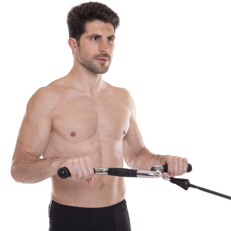 Рукоятка для тяги на трицепс V-образная обрезиненная Zelart 2739 Киев - изображение 9