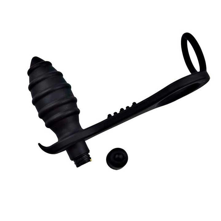 Унікальний Вібромасажер для анальної стимуляції та масажу простати 10-ти частотний 3.6 см - Чорний Вінниця - фото 8