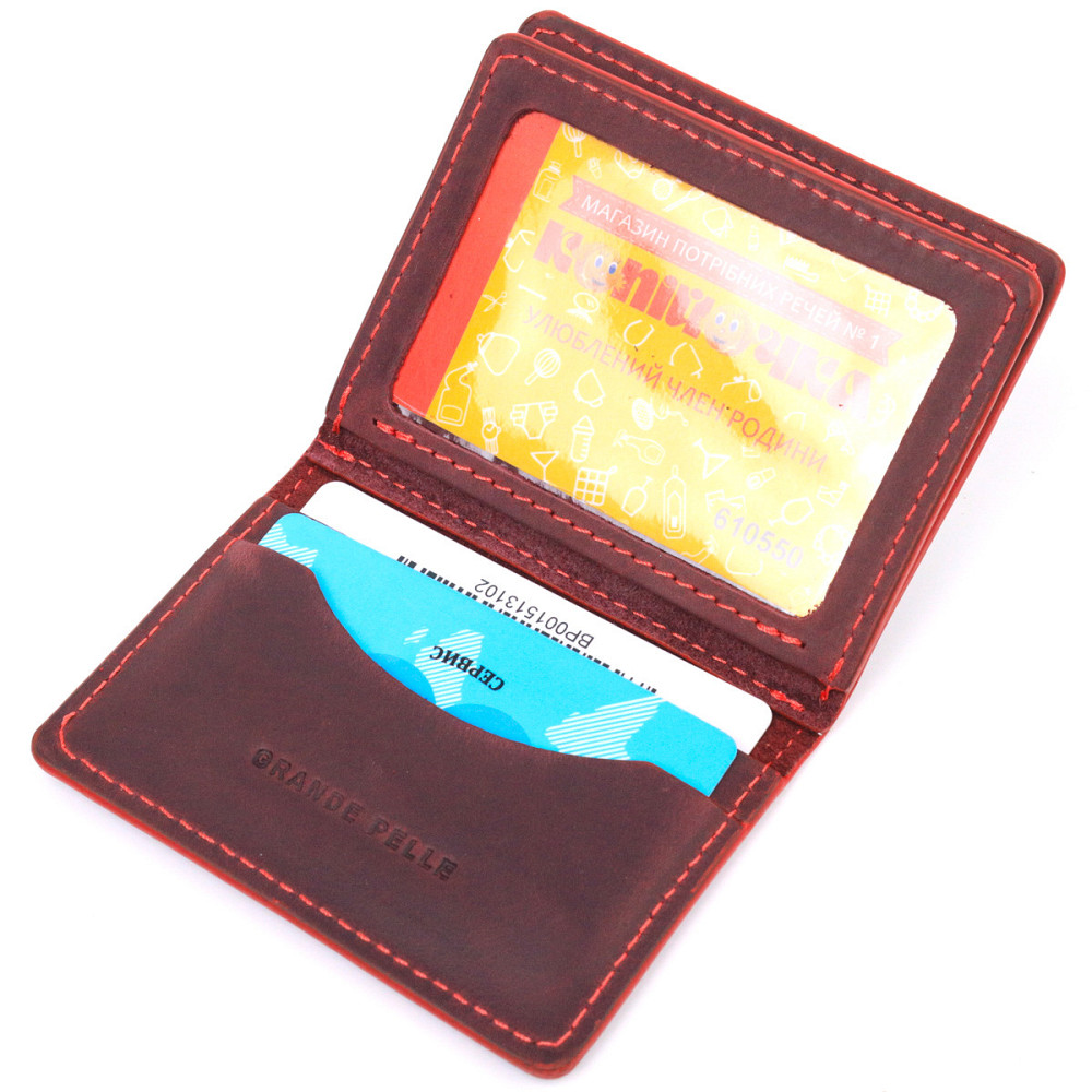 Красивая обложка на документы для женщин в винтажной коже Сердце (GRANDE PELLE) Киев - изображение 10