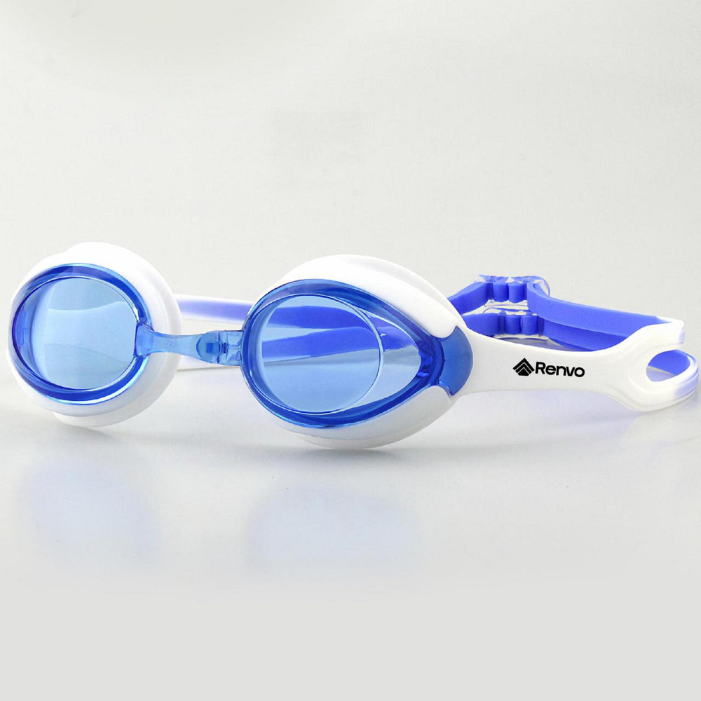 Дитячі окуляри для плавання Renvo Vishu JR Anti-fog білий, синій OSFM (1SG110-0304) Київ - фото 1