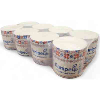 Туалетная бумага Папірець 1 слой 8 рулонов (4820170780740) Винница