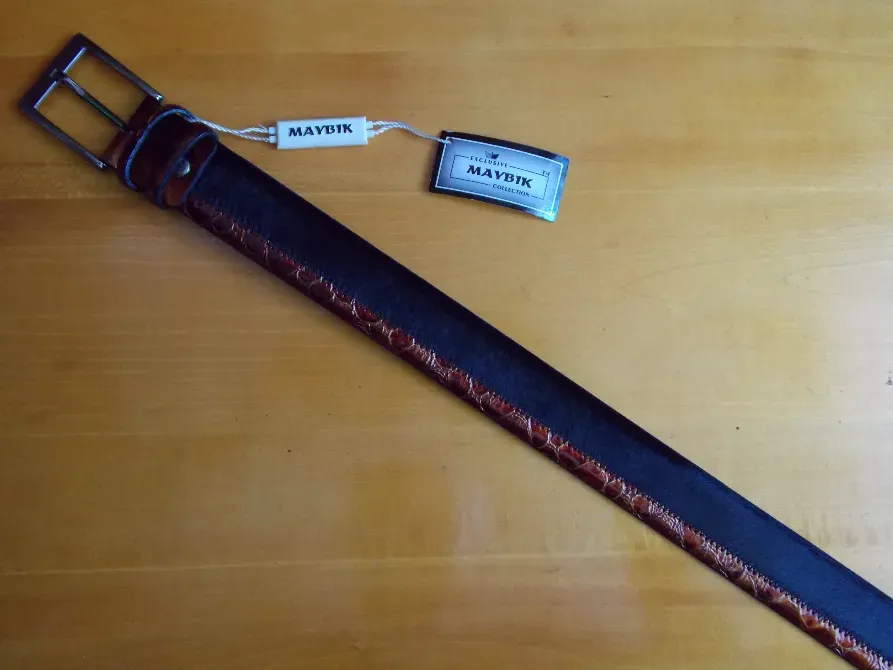 Ремень кожаный брючный новый. Харьков - изображение 3