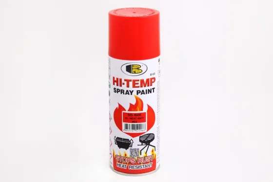 Краска аэрозольная температуростойкая 205° Bosny 400мл красный Винница