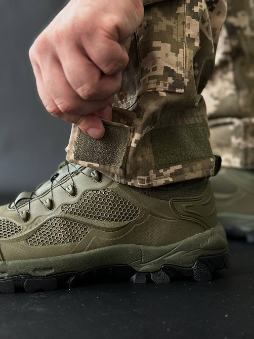 Тактические мужские пиксельные летние усиленные штаны G-2 Risen ,военные штаны рип стоп с липучками под колено Львов - изображение 7