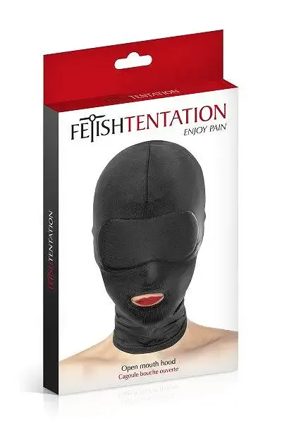 Капюшон для БДСМ з відкритим ротом Fetish Tentation Open Mouth Hood Львів - фото 2