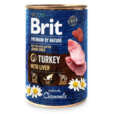 Вологий корм для собак Brit Premium by Nature з індичкою (8595602561803) Вінниця - фото 1