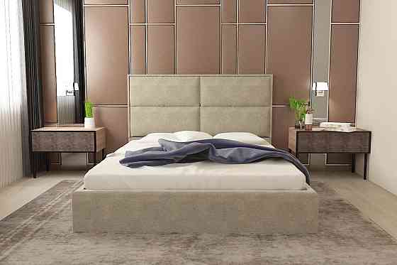 Кровать Двуспальная Santa Maria Comfort 140 х 190 см С подъемным механизмом и нишей для белья Мокко Киев