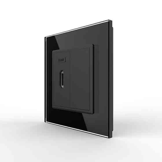 LIVOLO Розетка HDMI Livolo чорний скло (VL-C7FCHD-1BP) Коломия