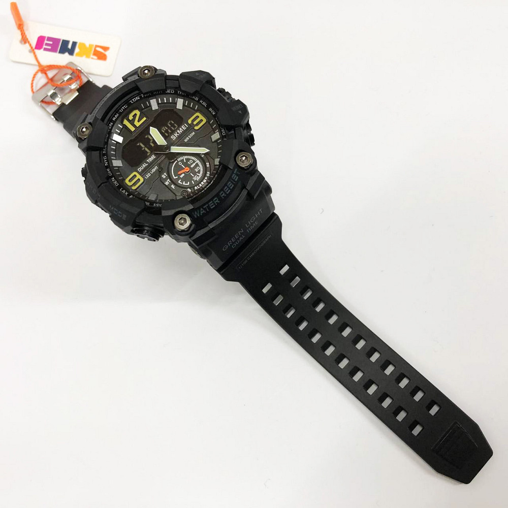 Часы спортивные спорт SKMEI 1965BK BLACK, Тактические часы для зсу для походов RM-73 Львов - изображение 9