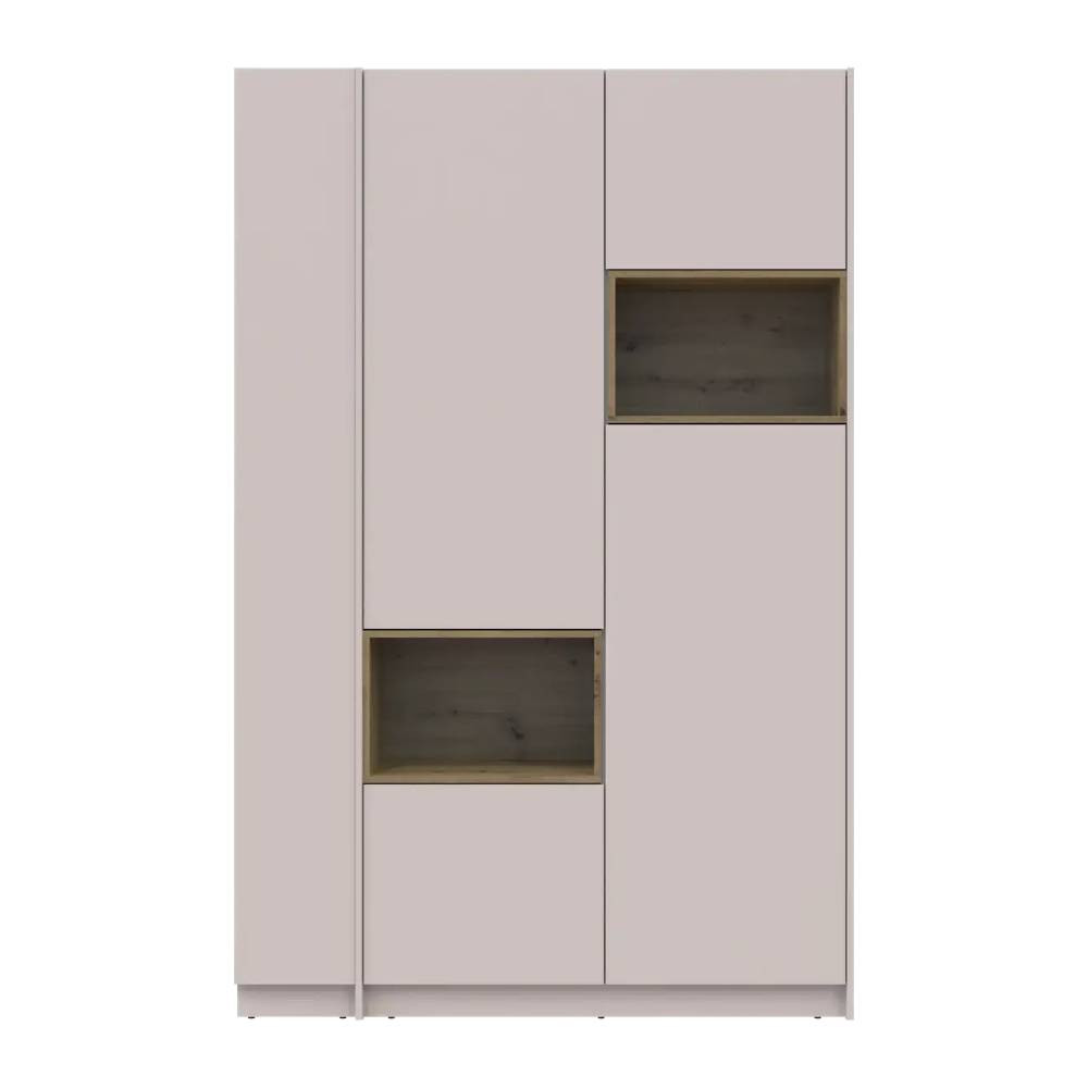 Шкаф для одежды с нишей и этажеркой Doros Дейл Кашемир/Дуб Артизан 2 ДСП 143.2х52х220 DRS-011724 (44900336) Львов - изображение 2