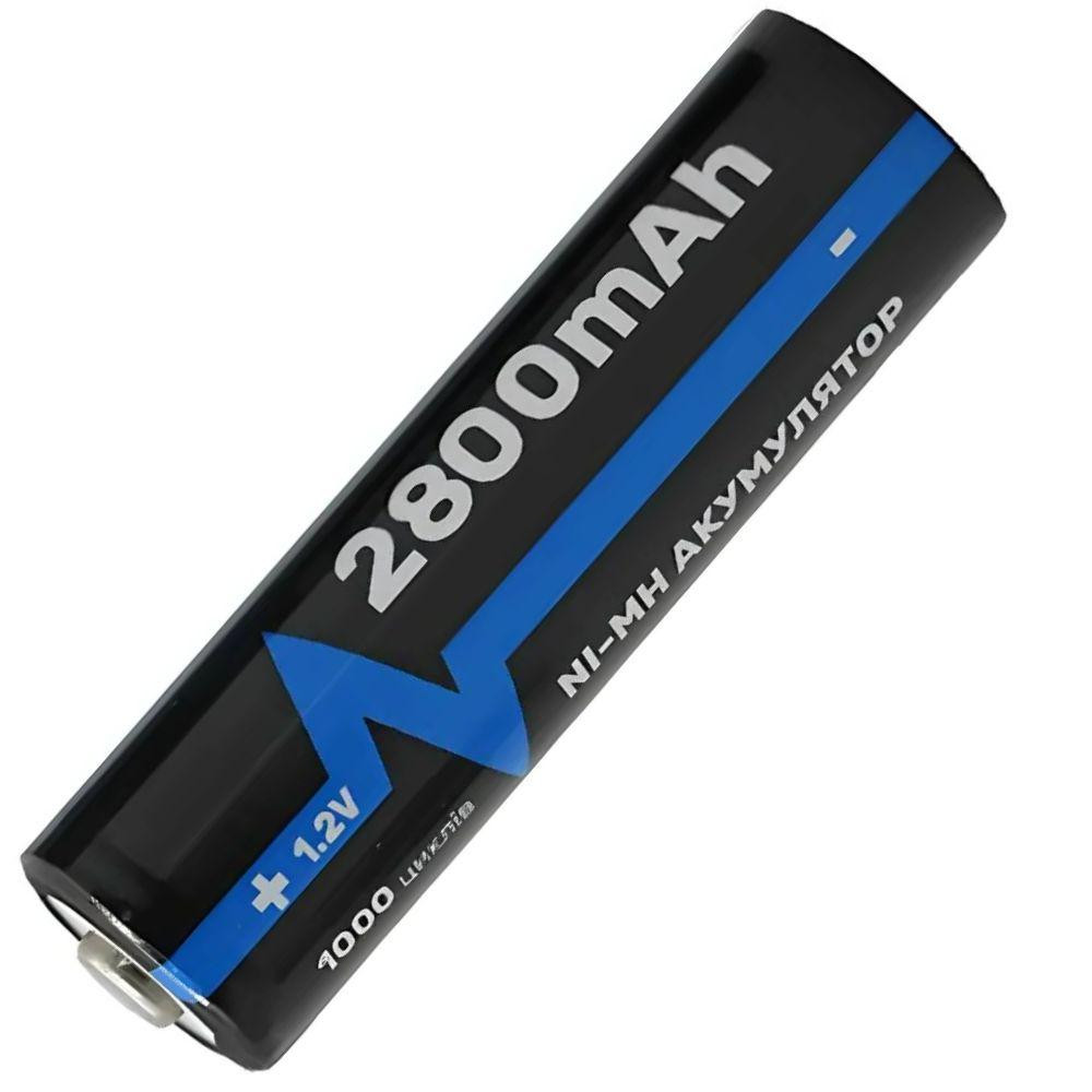 Аккумулятор пальчиковый АА, 2800mAh, 1,2v (1 шт) Arexes / Аккумуляторная батарейка / Многоразовая батарейка Киев - изображение 1
