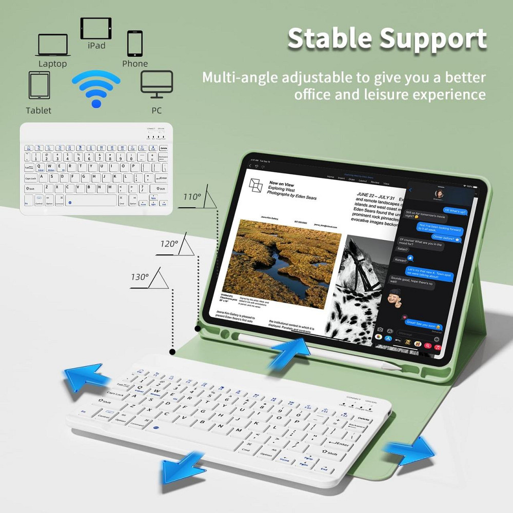 Чехол с клавиатурой для iPad Air 11-inch(M2) 2024/ iPad Air 5 2022/Air 4 2020 10.9/iPad 4-го покол. 10.9 / iPad Pro 11 2018 Днепр - изображение 5