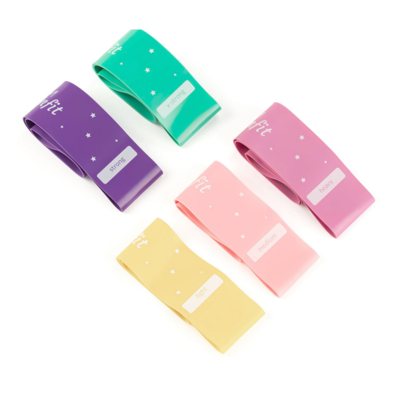 Набір резинок для фітнесу Queenfit 0,5-30кг Q-66435 Киев