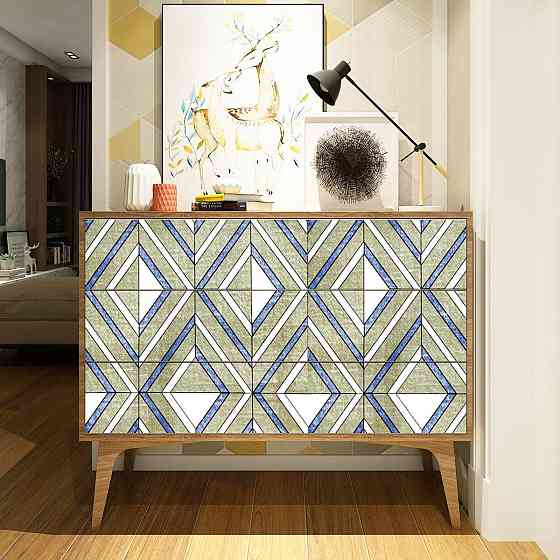 Самоклеющаяся пленка 0,45х10м х 0,07мм Васильковые ромбы SW-00001256 Днепр