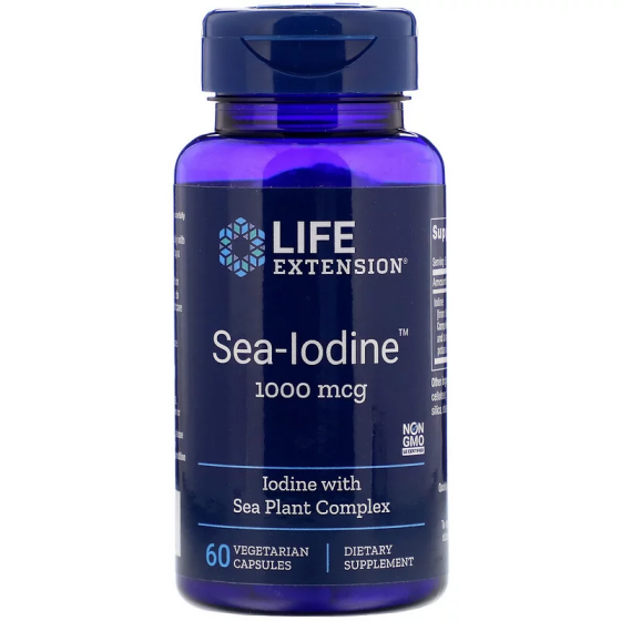 Йод (Sea Iodine) 1000 мкг 60 капсул Київ