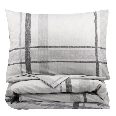 Постельное белье Ardesto Gloria сатин клетка, тауп евро 200х220 (ART2022CG) Винница - изображение 3