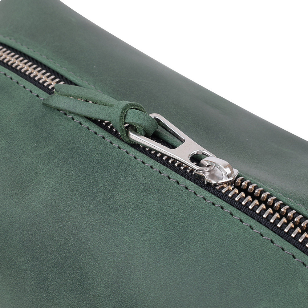 Шкіряна косметичка унісекс Зелений (GRANDE PELLE) Київ - фото 9
