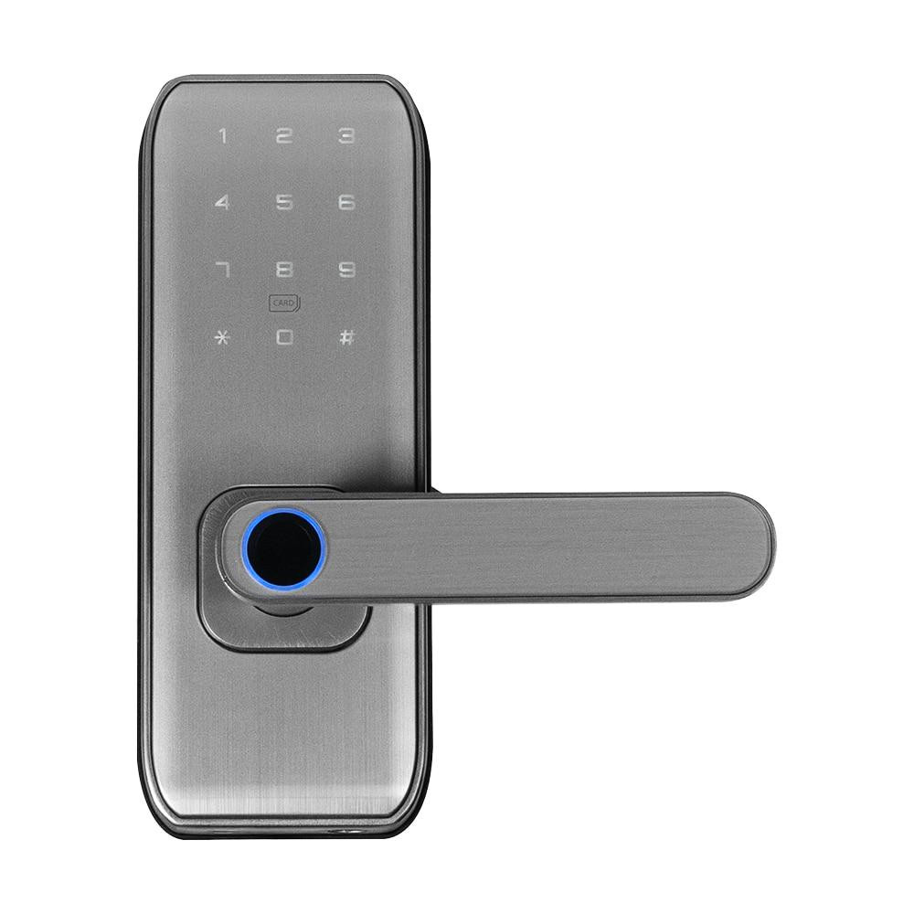 Замок біометричний автономний Trinix TRL-5406BTF Silver L/R з Bluetooth, зчитувачем відбитків пальців і карт Mifare (65-00089) Київ - фото 4