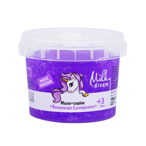 Мило дитячий слайм 100гр Чарівна Єдиноріжка Milky Dream Житомир