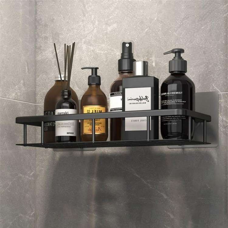 Полиця алюмінієва настінна 30*13*5см чорний Вінниця - фото 1