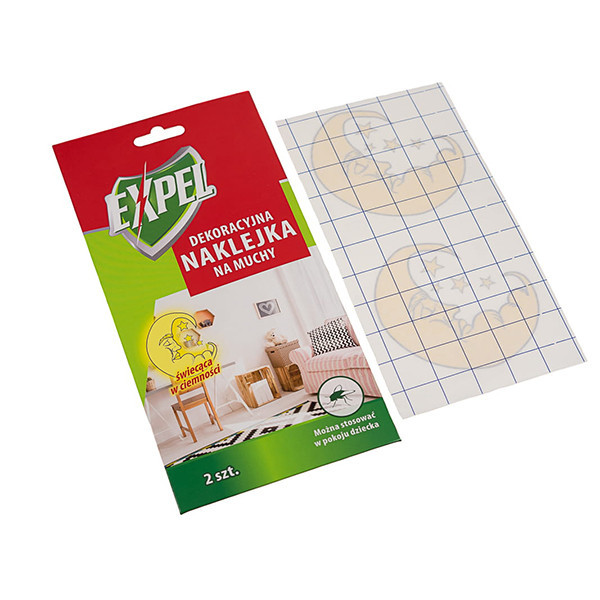 Декоративная светящаяся наклейка для мух EXPEL, 2 шт Днепр - изображение 2