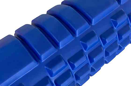 EasyFit Масажний ролик EasyFit Grid Roller 33 см v.1.1 міцний масажер (синій) Київ