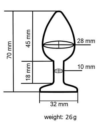 Силіконова анальна пробка EGZO - Silicone Purple Round Plug Purple, size S Sex Aura Київ
