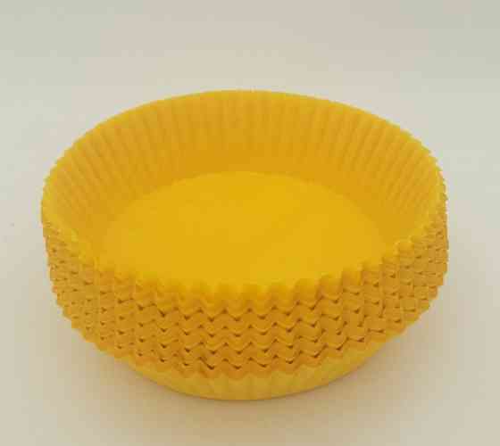 Тартолетка для кексів "Кругла жовта"D71 H22 (100шт)/9/ (1 уп.) Харків