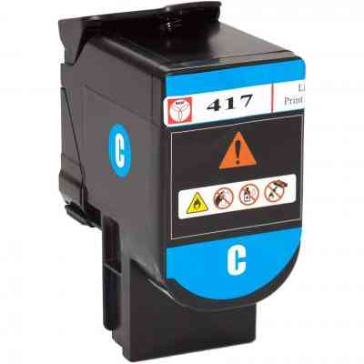 Тонер-картридж BASF Lexmark CS417dn 71B0H20 Cyan (BASF-KT-71B0H20) Винница