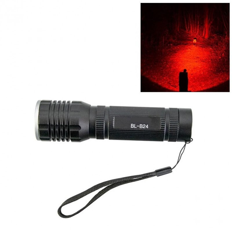 Ліхтарик ручний Bailong BL-HB24 з червоним світлом, потужний LED, компактний корпус, для полювання, риболовлі, кемпінгу Одеса - фото 3