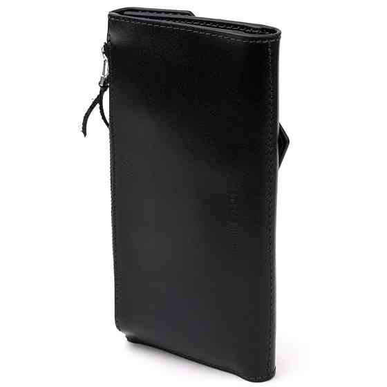 Многофункциональный клатч Черный (GRANDE PELLE) Киев