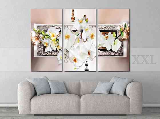 Модульна картина Абстракція Орхідея Art-220_XXL Київ