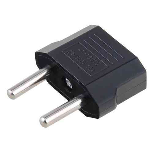Перехідник з US на EU вилку, адаптер розетки, чорний Вінниця