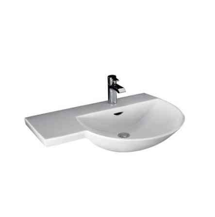 Раковина з поличкою Rak Ceramics Reserva Wing 75x81 см Білий Вінниця