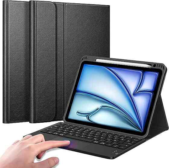 Чохол клавіатура FINTIE для iPad Air 11/10.9 (M4/M3/M2, 2026/2025/2024, 4/5 gen) чорний магнітний знімний кейс з тачпадом тримачем Київ