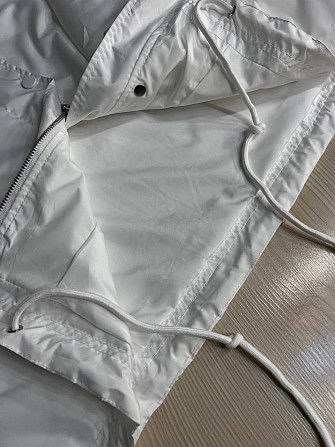 Куртка жіноча Lady Yep 9096-1 вітрівка оверсайз подовжена з капюшоном, білий, one size Одеса - фото 4