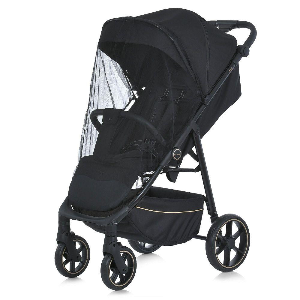 Коляска дитяча EL CAMINO FIJI Black Matt прогулянкова з чохлом та москітною сіткою Чорний (ME 1113-2) Чернігів - фото 4